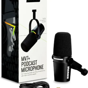 71ndM0sA66L._AC_SL1500_ Shure MV7+ Podcast Microphone – The Ultimate Voice Input for Whisper AI & Digital Twins (USB-C/XLR)